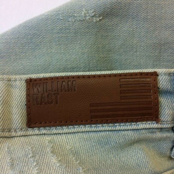 William Rast Womens Jeans Size 27 Skinny Mid Rise Ripped Distresed Light Wash - Picture 5 of 8